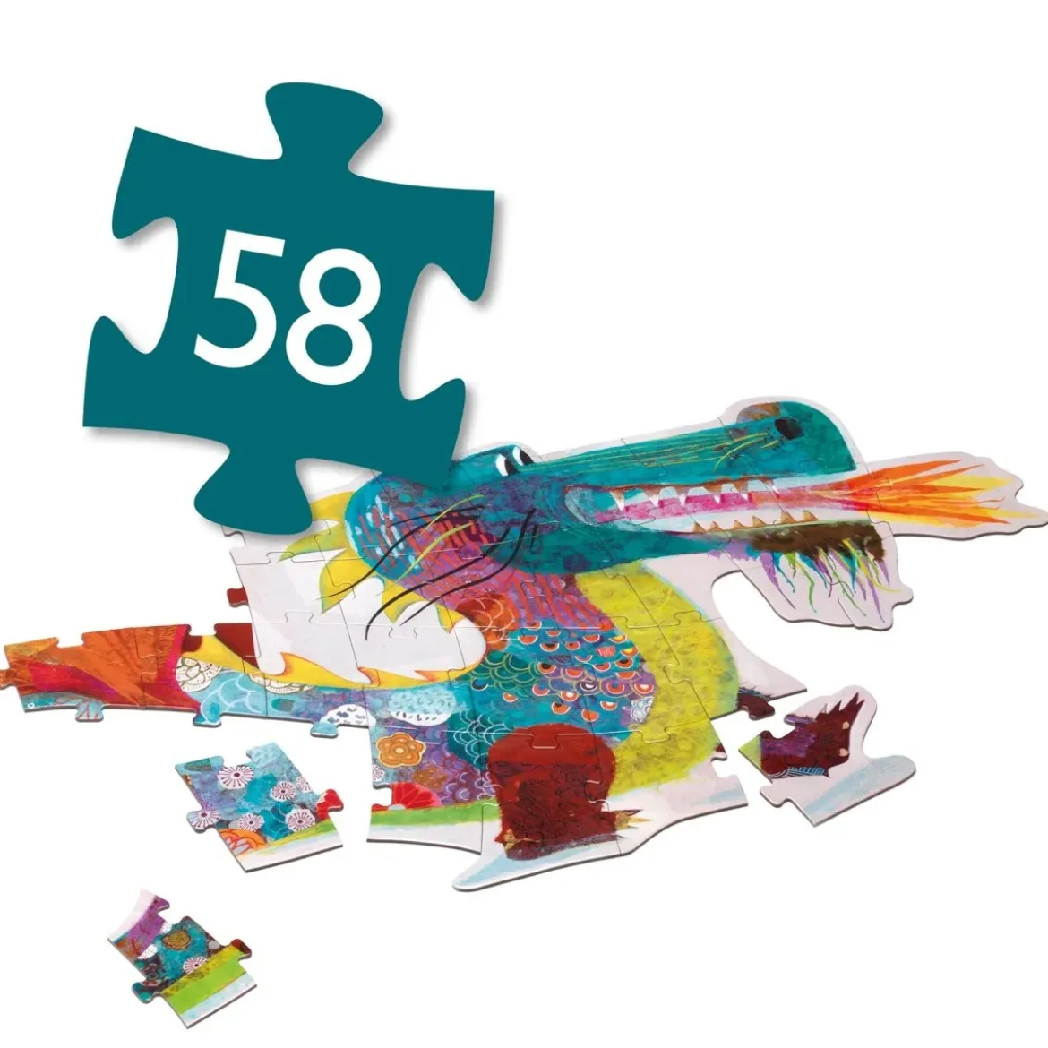Riesenpuzzle | Leon der Drache | 58 Teile