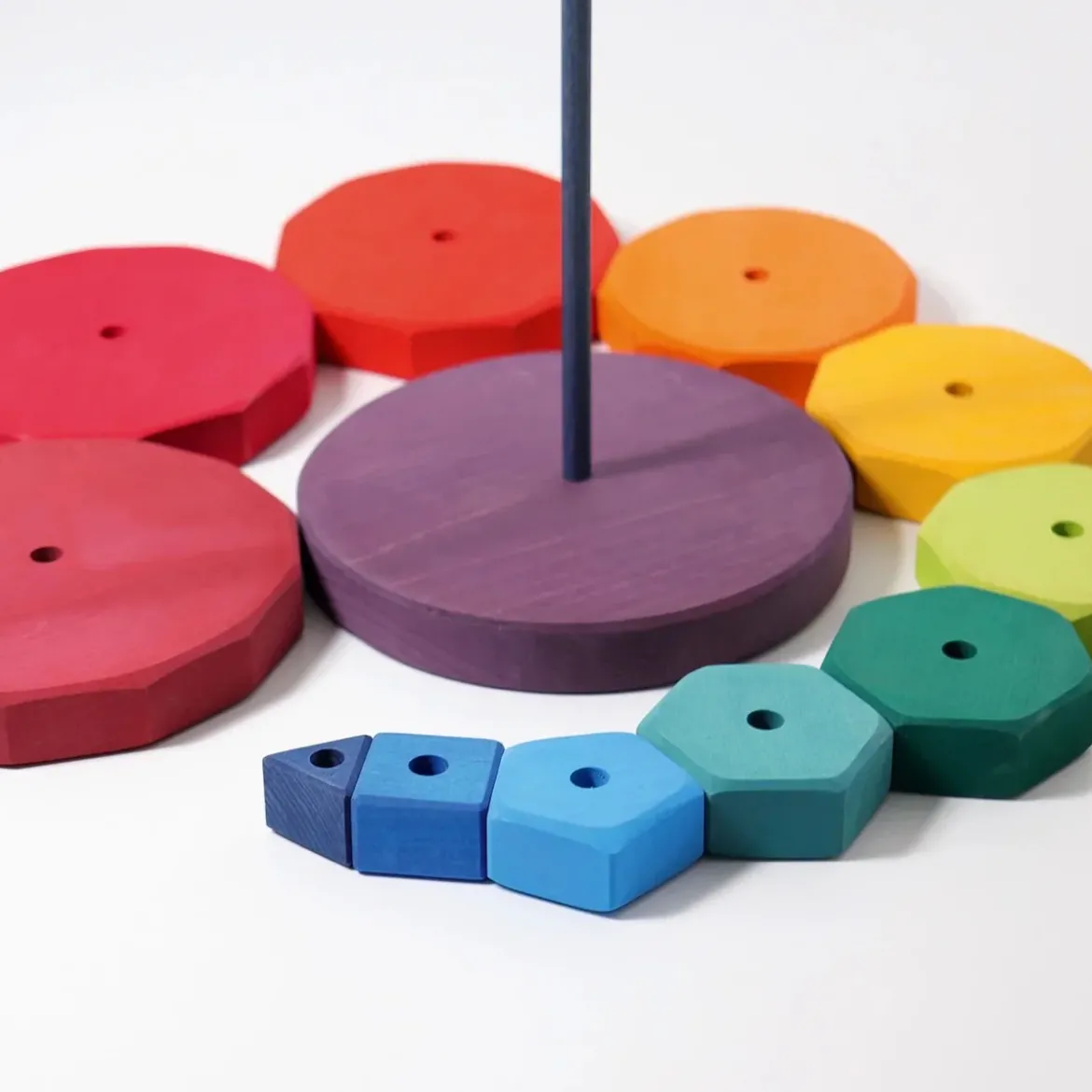 Riesiger geometrischer Scheibenturm | 36 cm Höhe