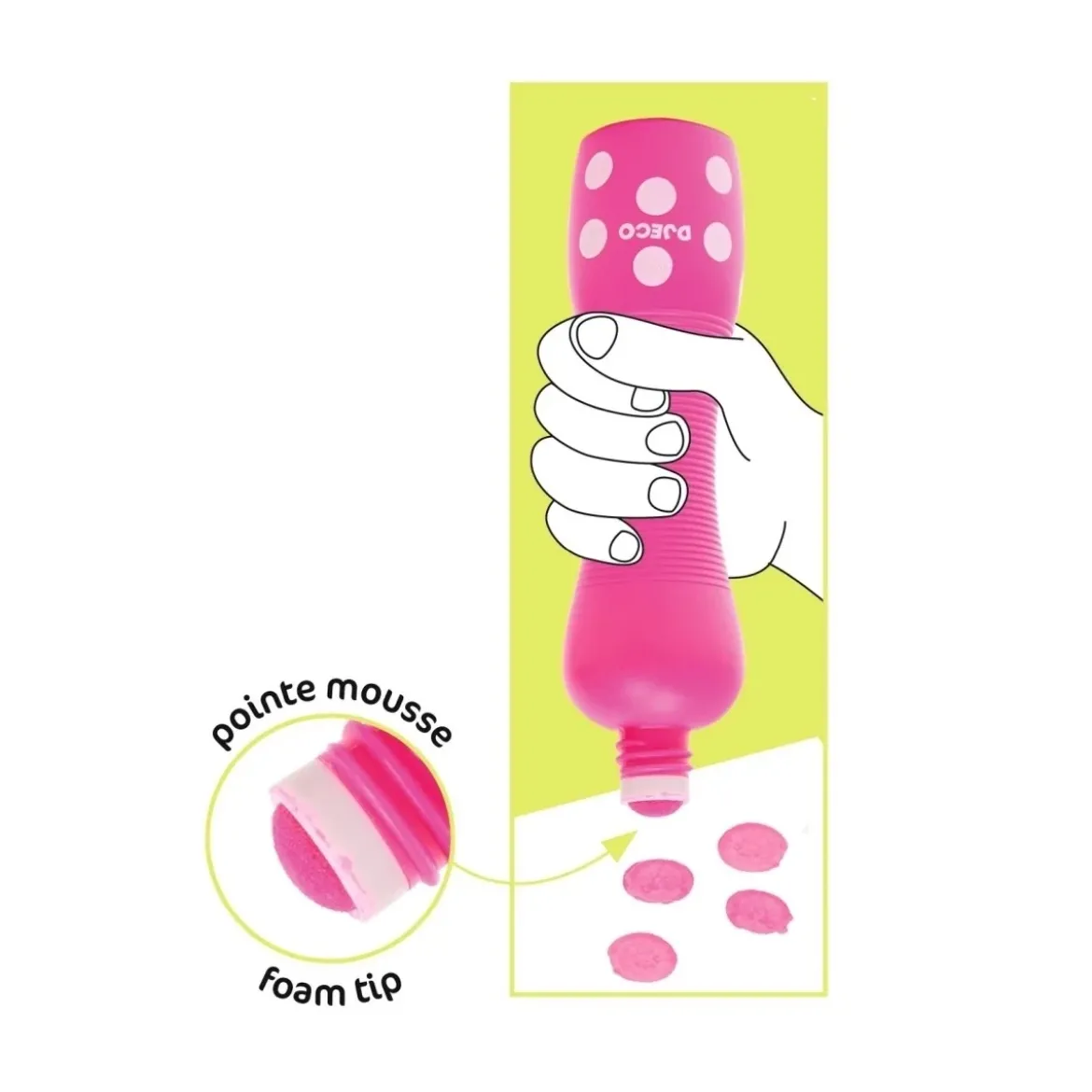 Schaumstoffmarker-Set Neon | 4 Stifte