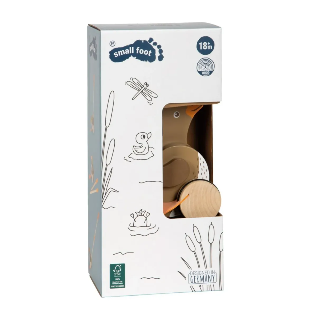 Schiebetier Ente mit beweglichem Kopf