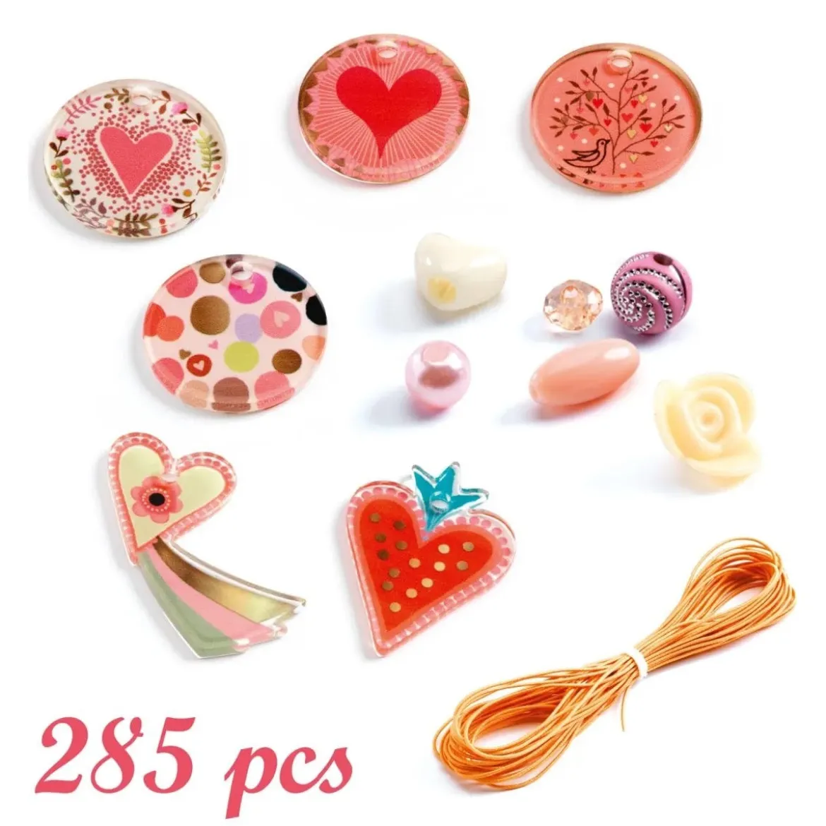 Schmuck basteln | Bastelperlen Herzen