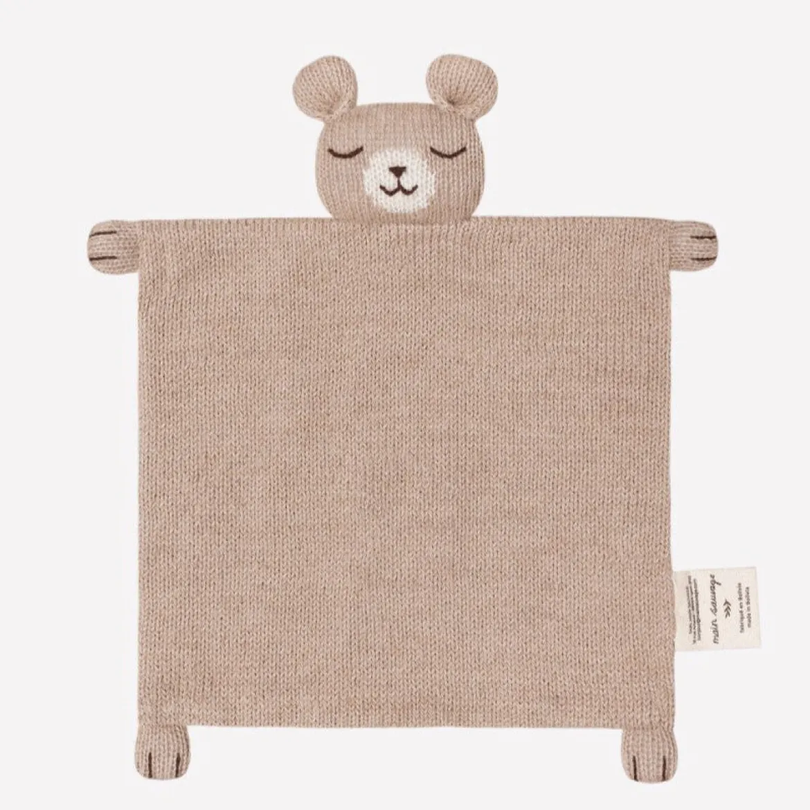 Schmusetuch aus Baby-Alpakawolle | Teddy beige