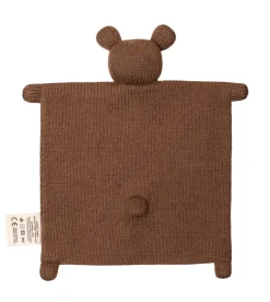 Schmusetuch aus Baby-Alpakawolle | Teddy braun