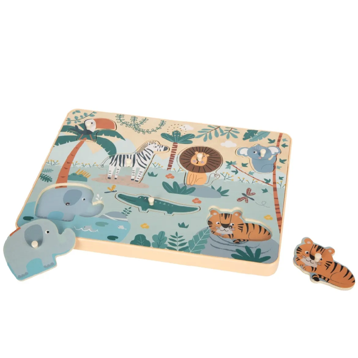 Setzpuzzle Tierlaute Safari