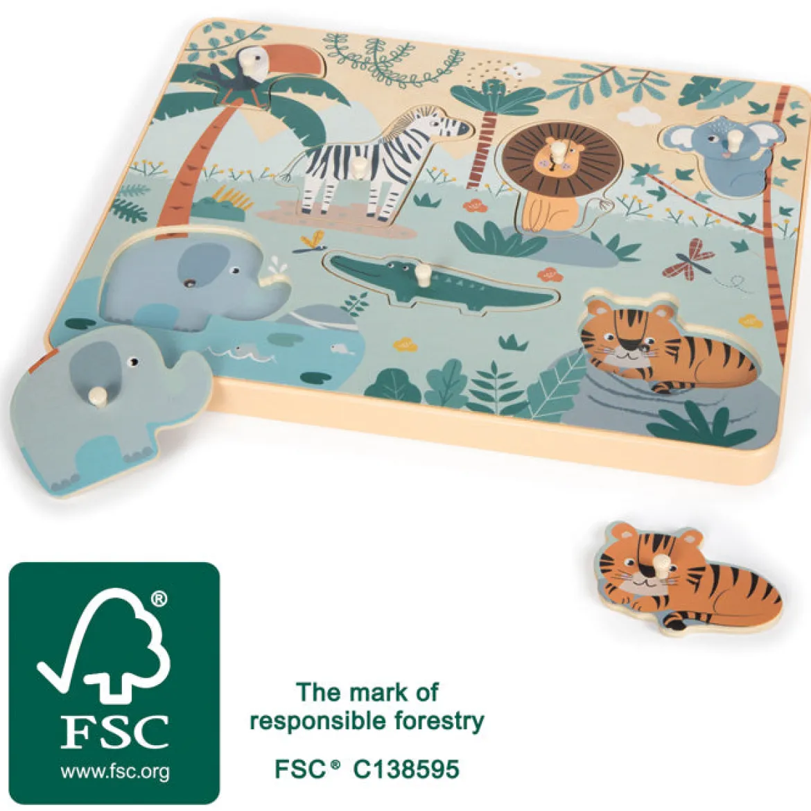 Setzpuzzle Tierlaute Safari