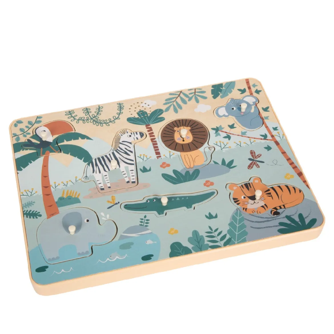 Setzpuzzle Tierlaute Safari