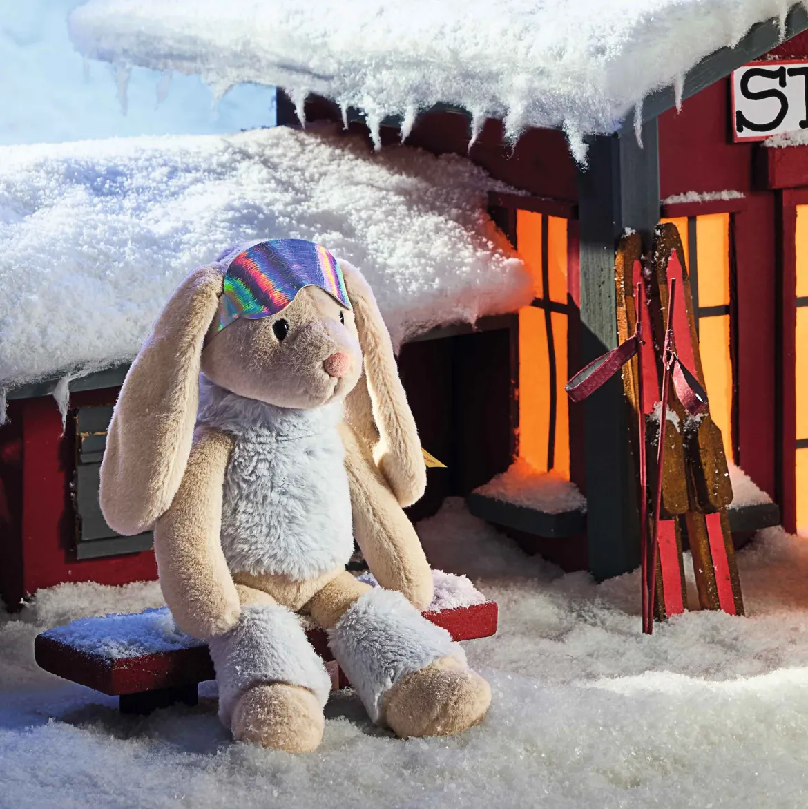 Skifahrer Hase Hoppie | 31 cm