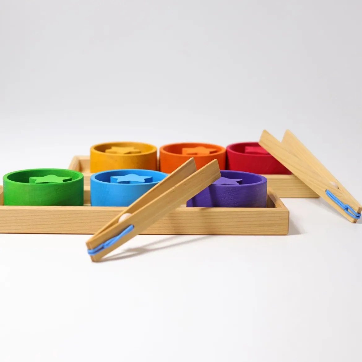 Sortierspiel Regenbogenschälchen