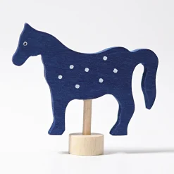 Steckfigur | blaues Pferd