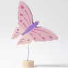 Steckfigur | Rosa Schmetterling