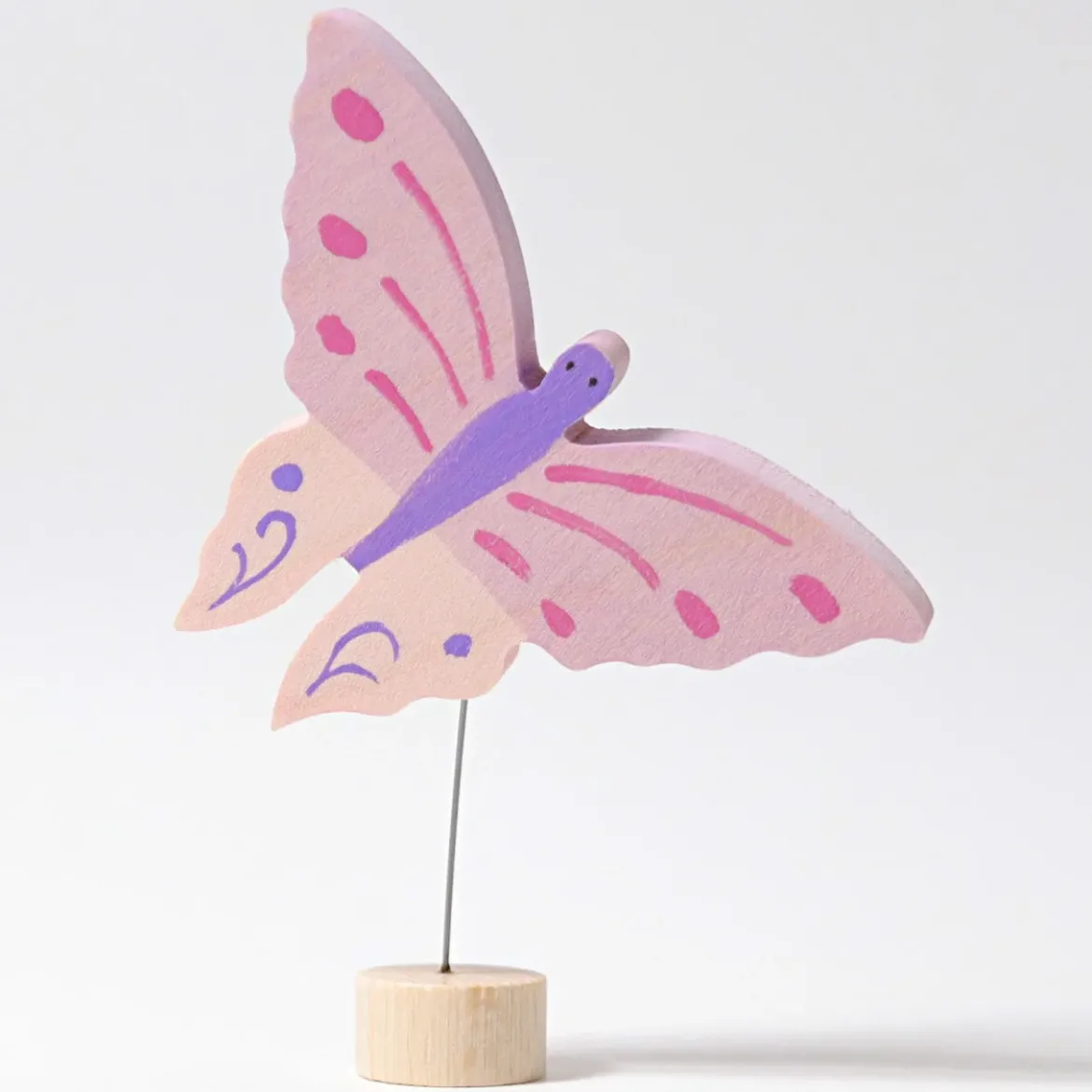 Steckfigur | Rosa Schmetterling