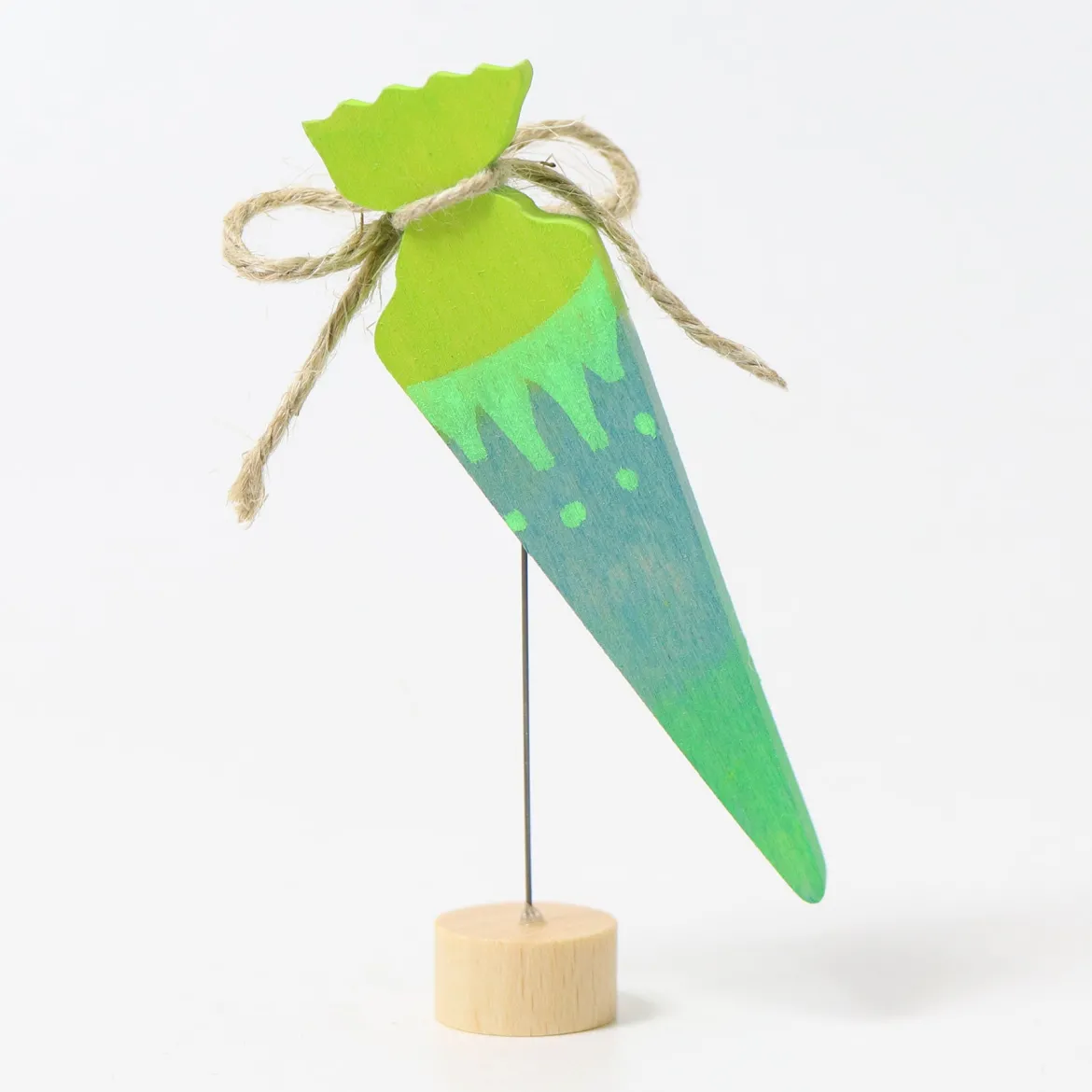Steckfigur | Schultüte Neongrün