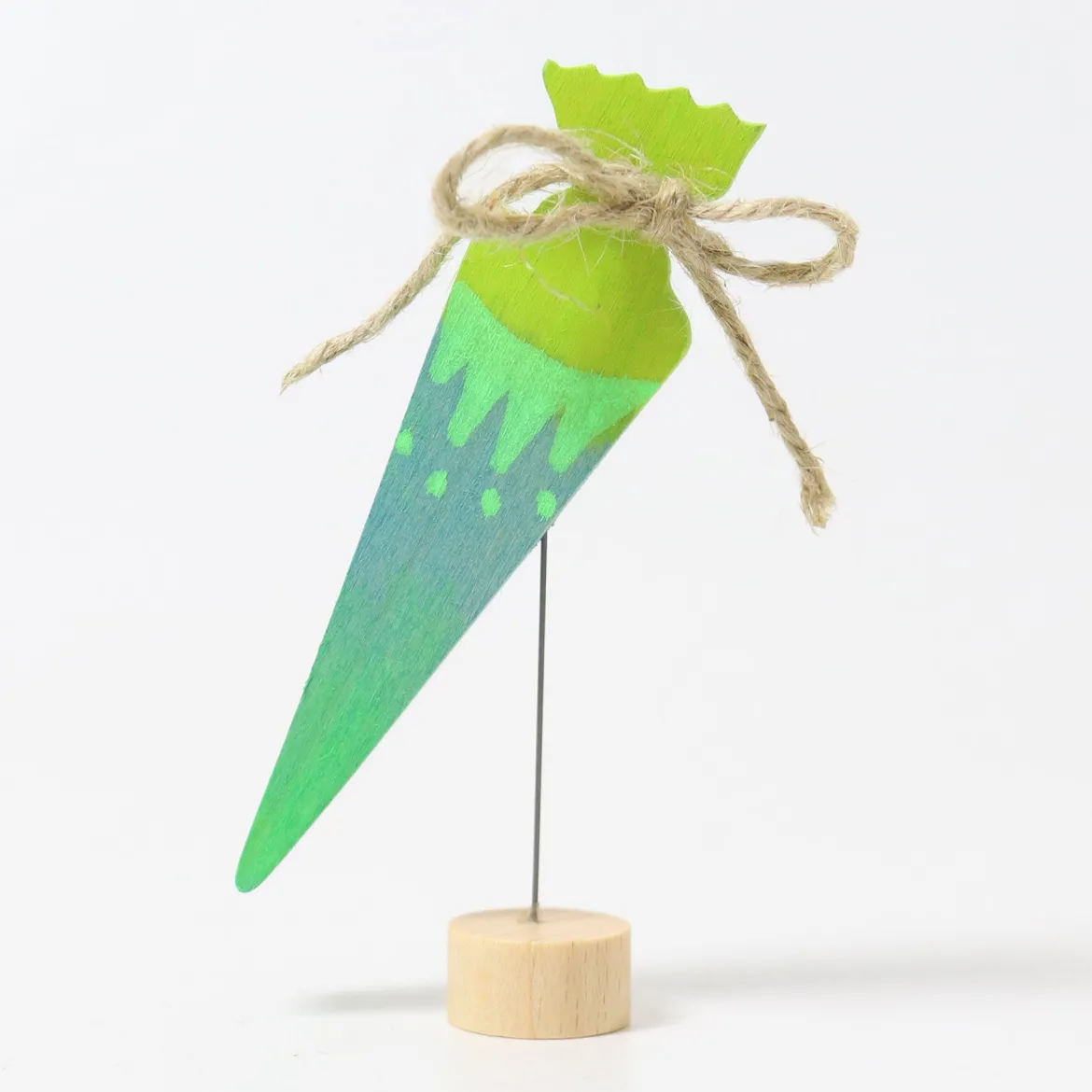 Steckfigur | Schultüte Neongrün