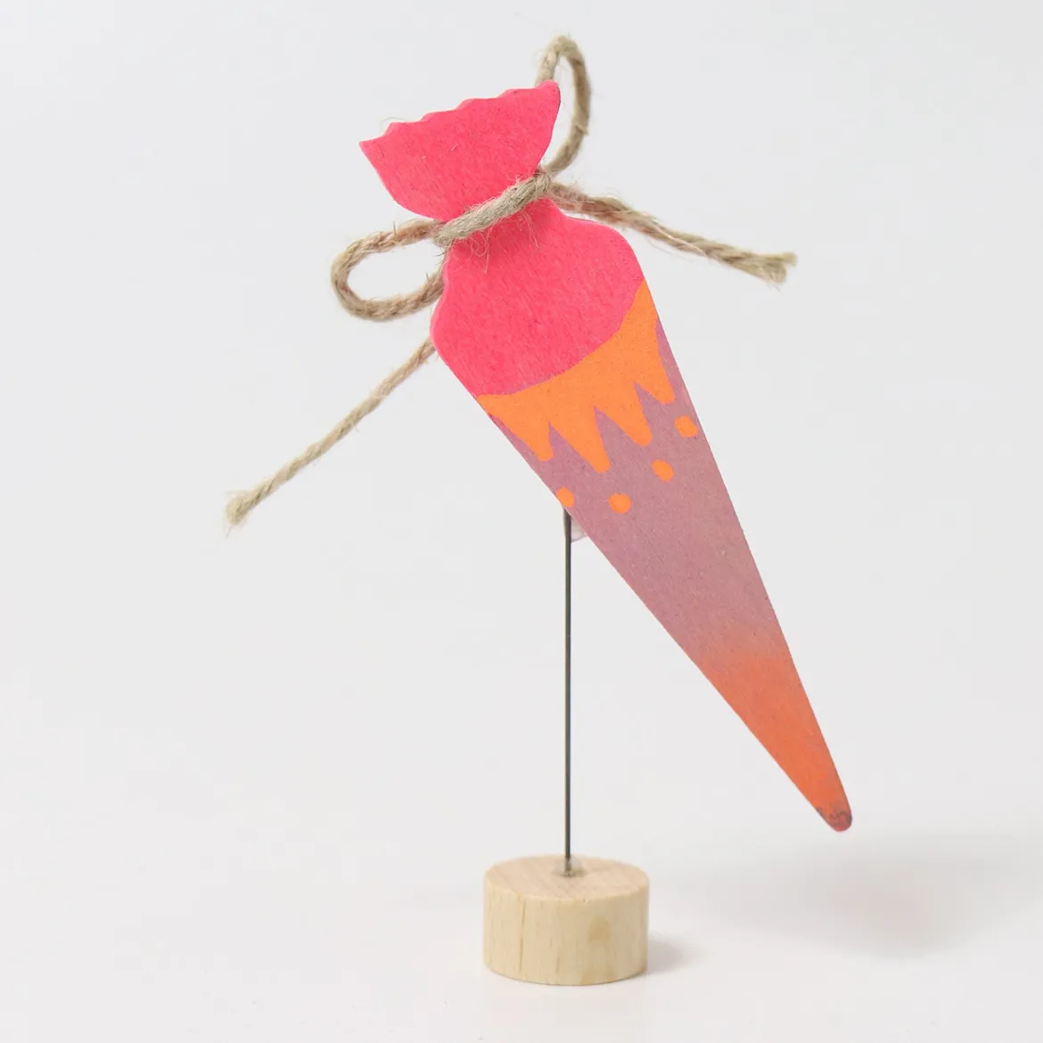 Steckfigur | Schultüte Neonpink