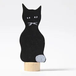 Steckfigur | Schwarze Katze