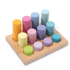 Steckspiel | Kleine Walzen Pastell