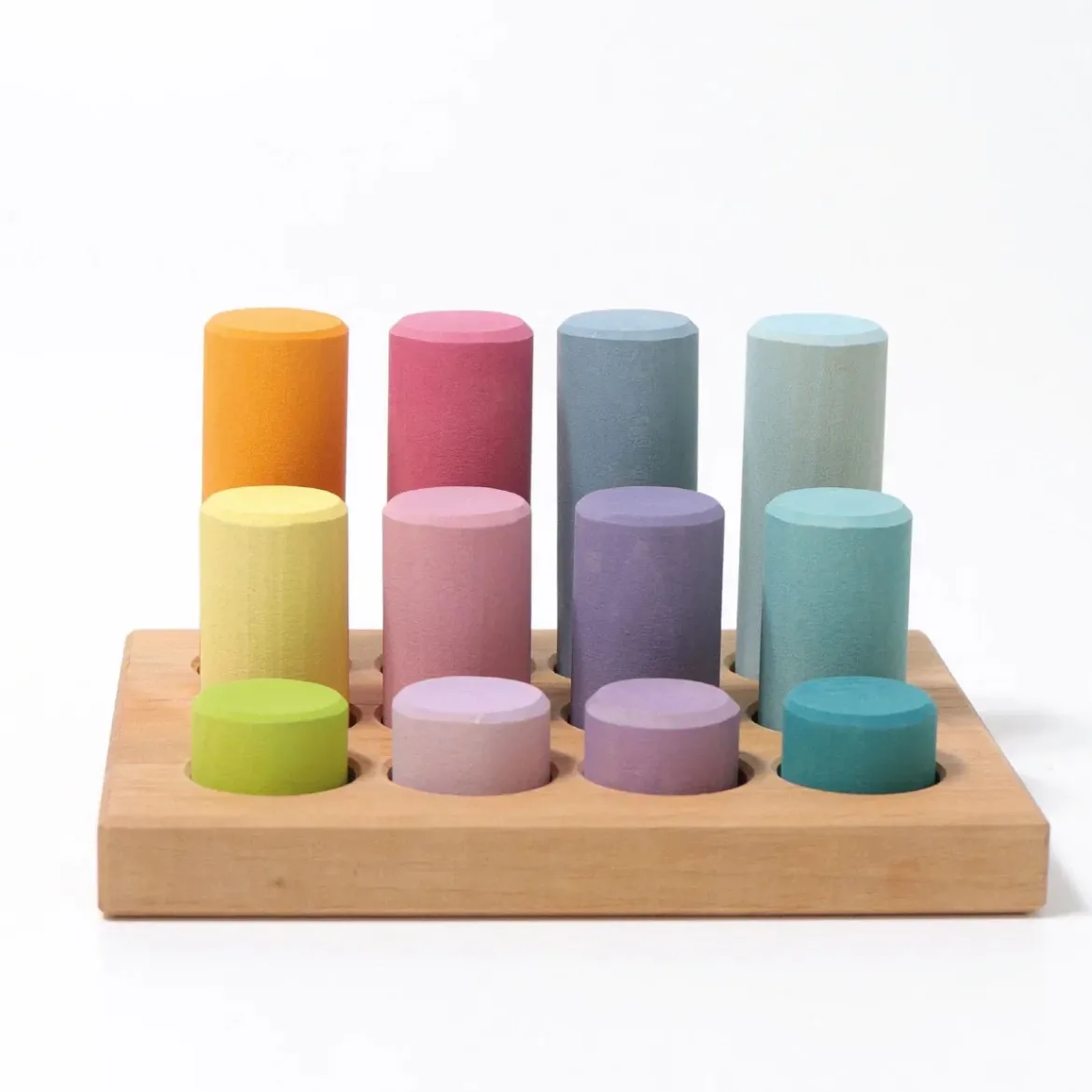 Steckspiel | Kleine Walzen Pastell