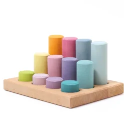 Steckspiel | Kleine Walzen Pastell