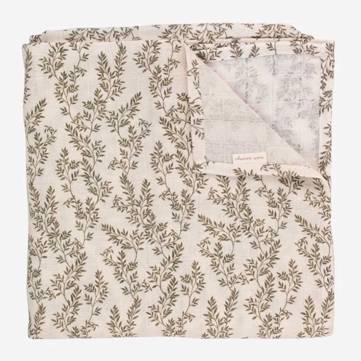 Swaddle-Decke aus Musselin | Lorbeerblätter