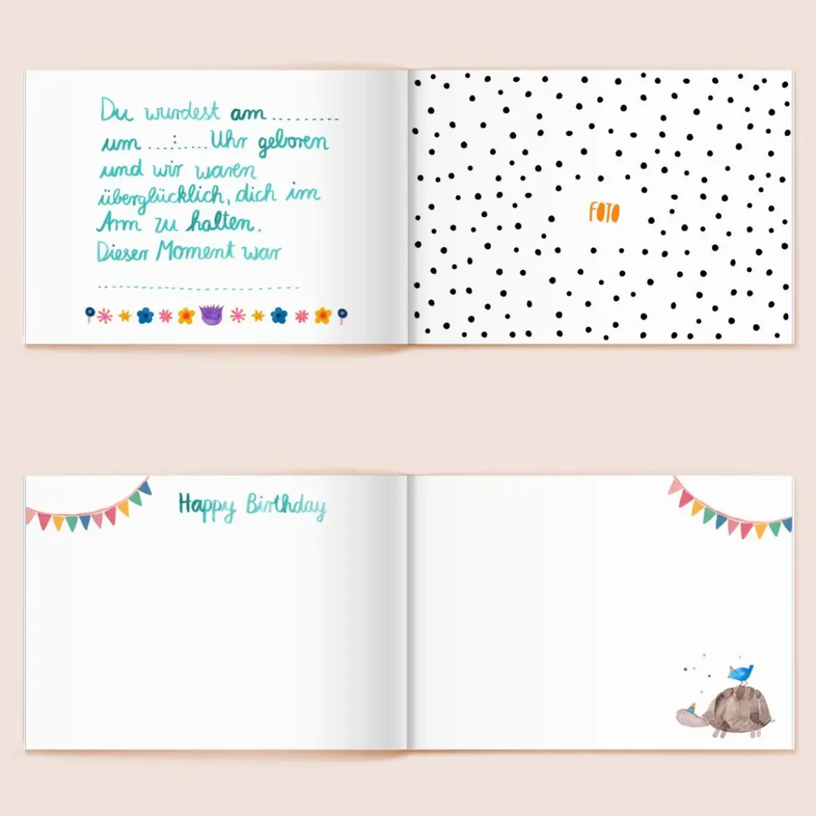 Tagebuch Babybuch | Welcome little one