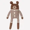 Teddy aus Baby-Alpakawolle | Beiger Strampler
