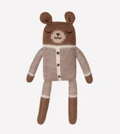 Teddy aus Baby-Alpakawolle | Beiger Strampler
