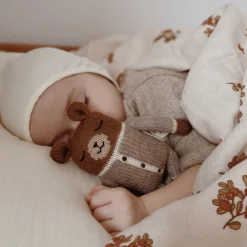 Teddy aus Baby-Alpakawolle | Beiger Strampler