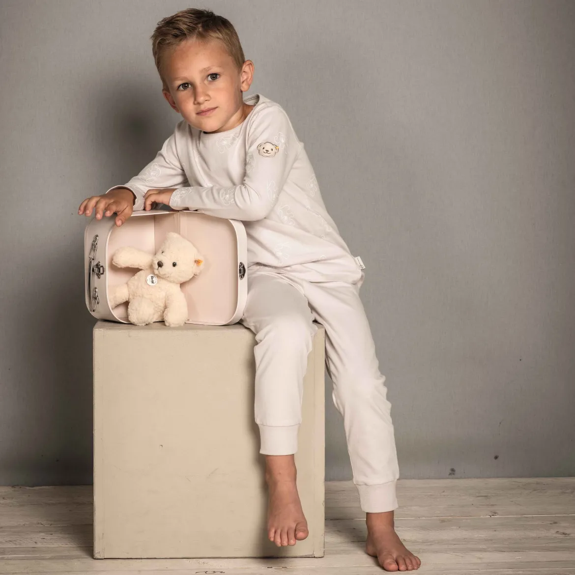 Teddybär Mila im Koffer | 21 cm