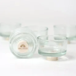 Teelichthalter aus Glas | 5 Stück