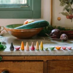 Veggies | 12 handbemalte Holzgemüse