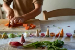 Veggies | 12 handbemalte Holzgemüse