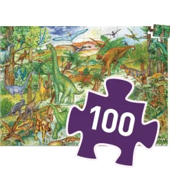 Wimmelpuzzle Dinosaurier | 100 Teile