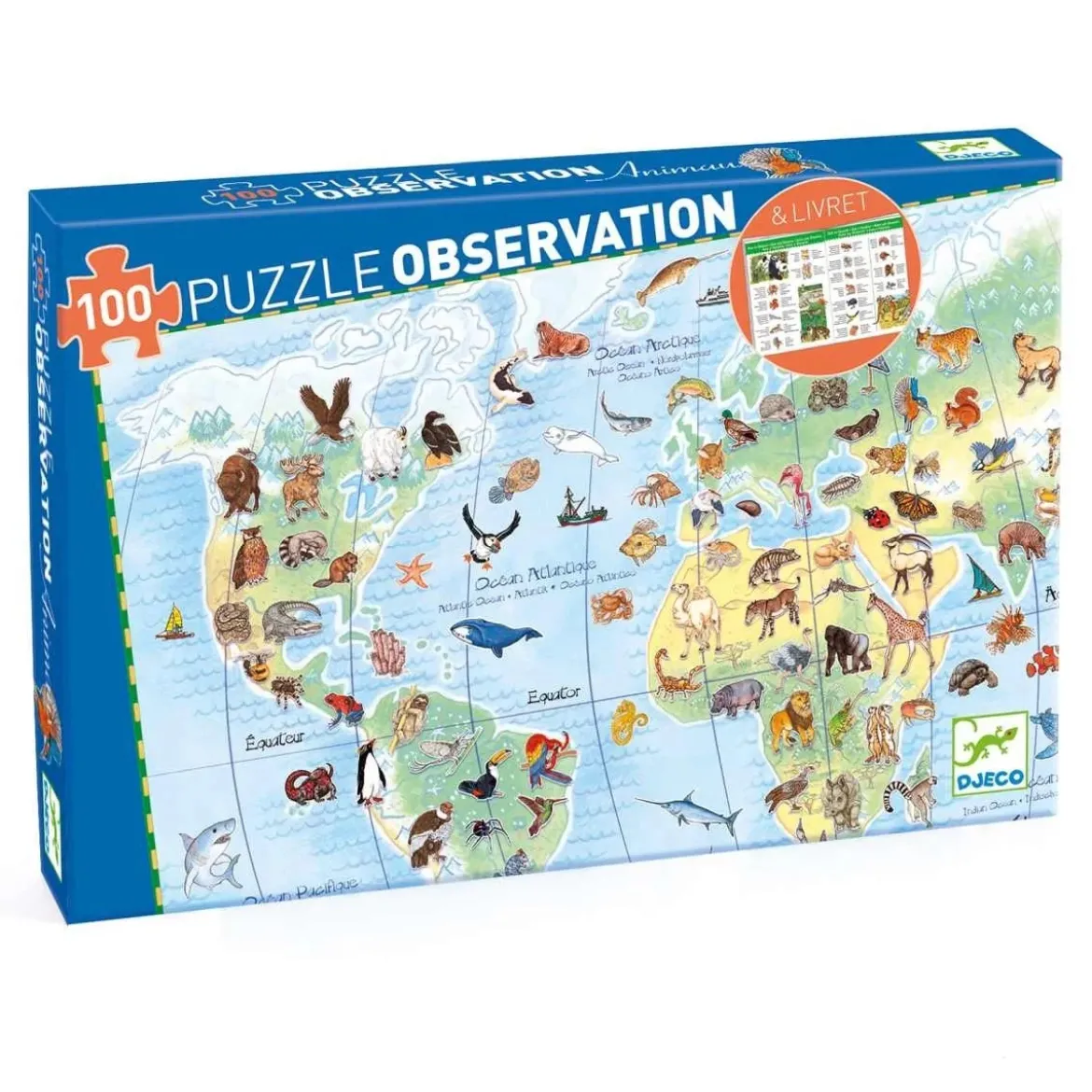 Wimmelpuzzle Tiere der Erde | 100 Teile