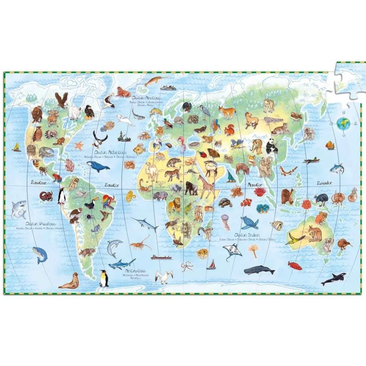 Wimmelpuzzle Tiere der Erde | 100 Teile