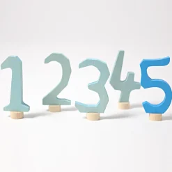 Zahlenstecker Set 1-5 | Blau